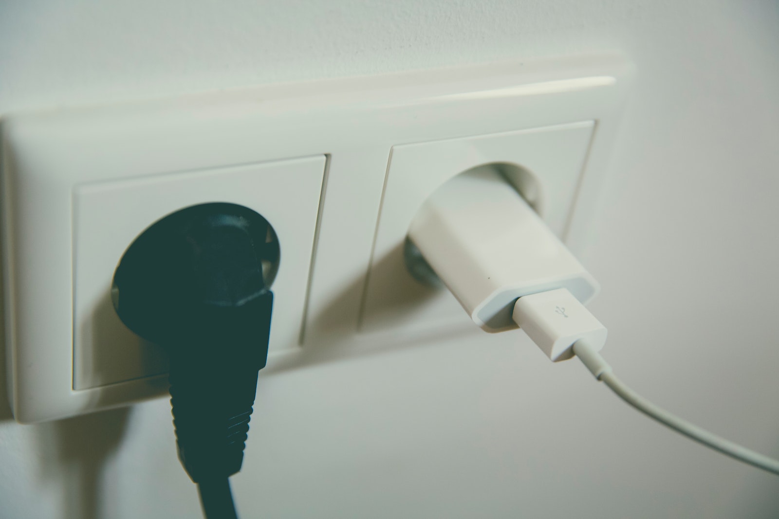 Photo by Markus Spiske Black and White Electric Plug